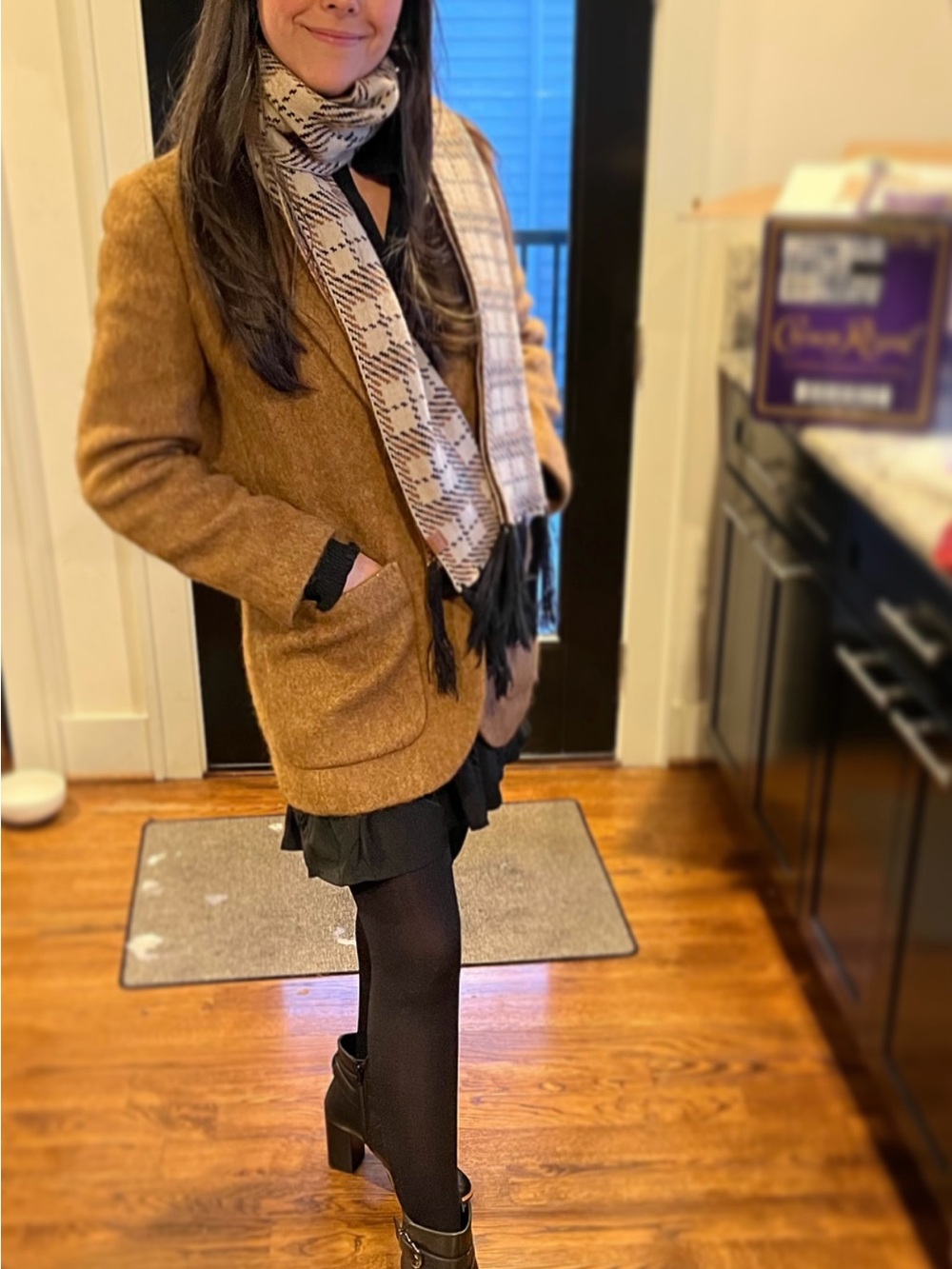 Madewell Cozy Brown Wool-Blend Blazer Jacket